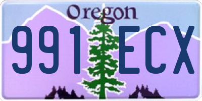 OR license plate 991ECX