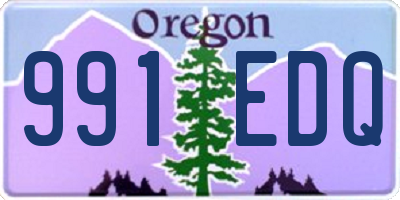 OR license plate 991EDQ