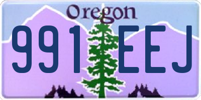 OR license plate 991EEJ