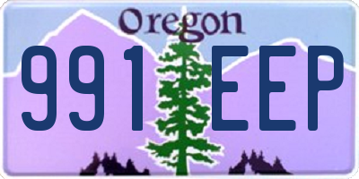 OR license plate 991EEP