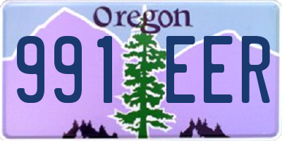 OR license plate 991EER