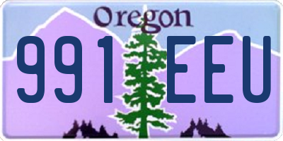 OR license plate 991EEU