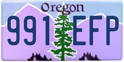 OR license plate 991EFP