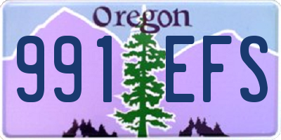 OR license plate 991EFS