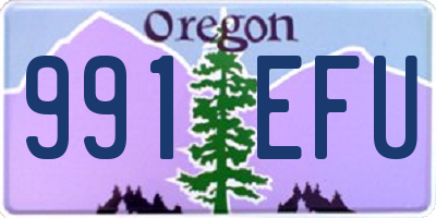 OR license plate 991EFU