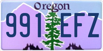 OR license plate 991EFZ