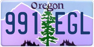 OR license plate 991EGL