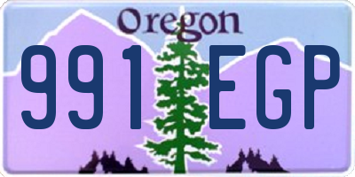 OR license plate 991EGP