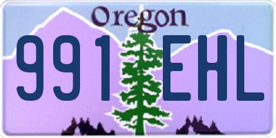 OR license plate 991EHL