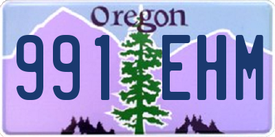 OR license plate 991EHM