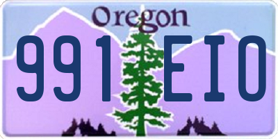 OR license plate 991EIO