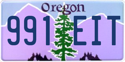 OR license plate 991EIT