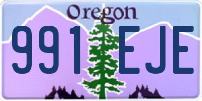 OR license plate 991EJE