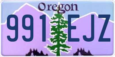 OR license plate 991EJZ