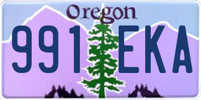 OR license plate 991EKA