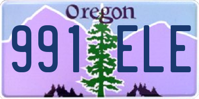 OR license plate 991ELE