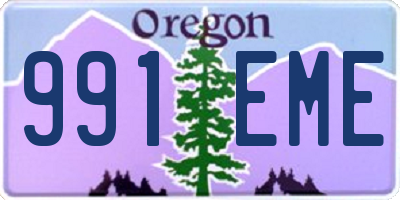 OR license plate 991EME