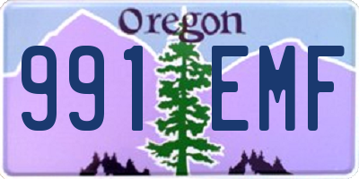 OR license plate 991EMF