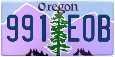 OR license plate 991EOB