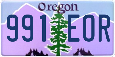 OR license plate 991EOR