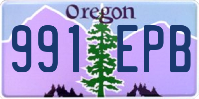 OR license plate 991EPB