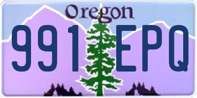 OR license plate 991EPQ