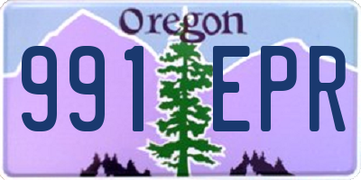 OR license plate 991EPR