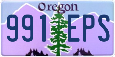 OR license plate 991EPS