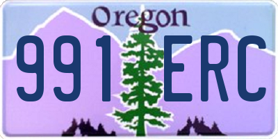 OR license plate 991ERC