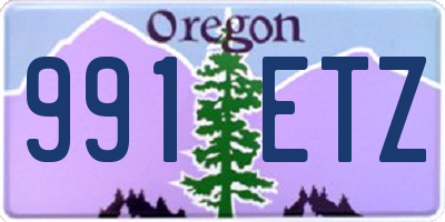 OR license plate 991ETZ