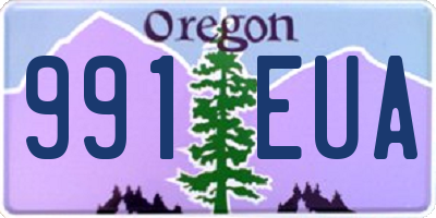 OR license plate 991EUA