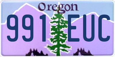 OR license plate 991EUC