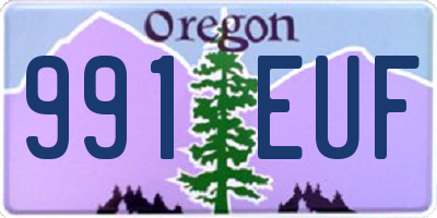 OR license plate 991EUF