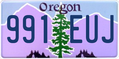 OR license plate 991EUJ