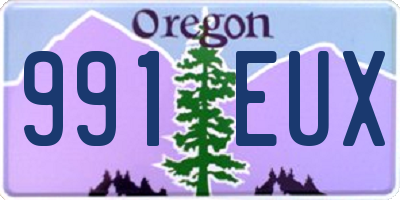 OR license plate 991EUX