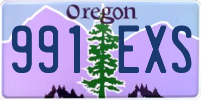 OR license plate 991EXS