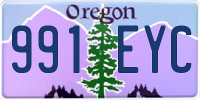 OR license plate 991EYC