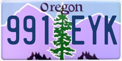 OR license plate 991EYK