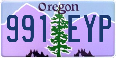 OR license plate 991EYP