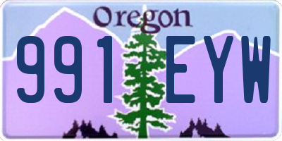 OR license plate 991EYW