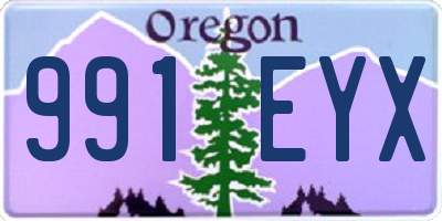 OR license plate 991EYX