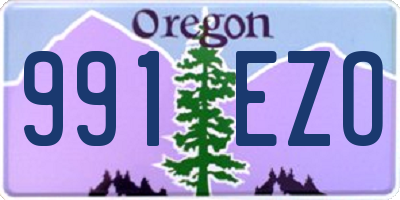 OR license plate 991EZO