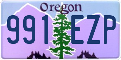 OR license plate 991EZP