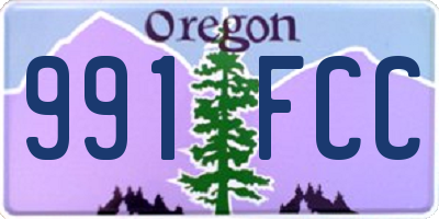OR license plate 991FCC