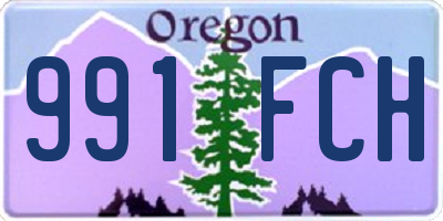 OR license plate 991FCH