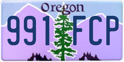 OR license plate 991FCP