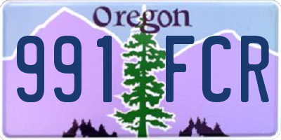 OR license plate 991FCR