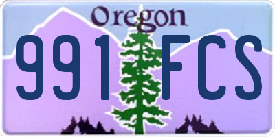 OR license plate 991FCS