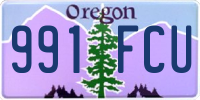 OR license plate 991FCU