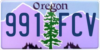 OR license plate 991FCV